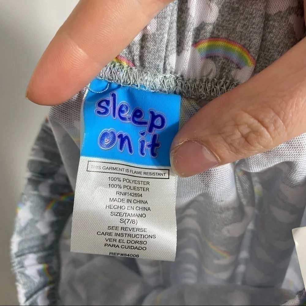 Sleep On It Rainbow Cloud Sleep Pants NWT Small